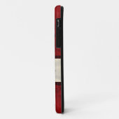Roter Damast und Band Case-Mate iPhone Hülle (Hinten/Links)