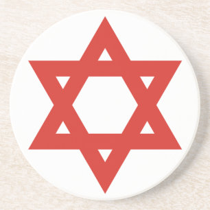 Roter Davidsstern, Israel-Flagge Getränkeuntersetzer