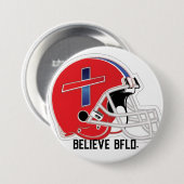 Roter Deckel Believe Bflo-Taste Button (Vorne & Hinten)