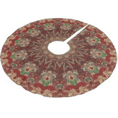 Roter Dekorativer Baumschurz Polyester Weihnachtsbaumdecke (Schrägansicht)