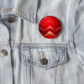 Roter Dekorativer Glitterknopf Button (Beispiel)