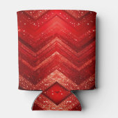 Roter dekorativer Glitzer kühlt ab Dosenkühler (Rückseite)