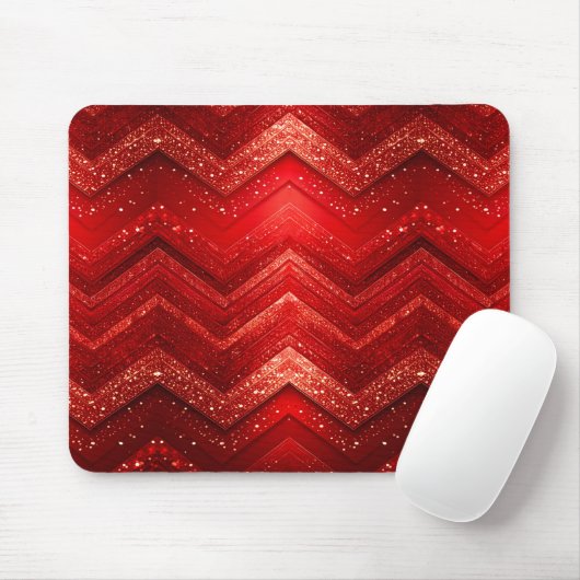 Roter dekorativer Glitzer Mousepad (Mit Mouse)