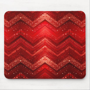Roter dekorativer Glitzer Mousepad