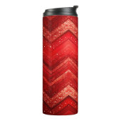 Roter dekorativer Glitzer Thermal Tumbler Thermosbecher (Nach links gedreht)