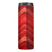 Roter dekorativer Glitzer Thermal Tumbler Thermosbecher (Rückseite)