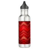 Roter dekorativer Glitzer Wasserflasche Edelstahlflasche (Links)
