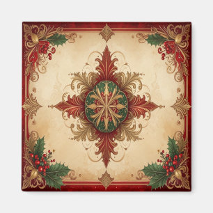 Roter Dekorativer Weihnachts-Feiertags-Magnet Magnet