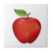 Roter Delicious Apfel-Kachel Fliese (Vorderseite)