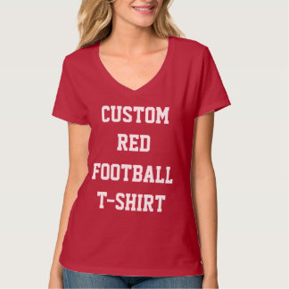 ROTER der FUSSBALL-T - SHIRT der