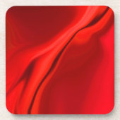 Roter Design-Untersetzer glatt Getränkeuntersetzer (Vorderseite)