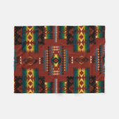 ROTER Diamant-aztekischer Druck Fleecedecke (Vorderseite (Horizontal))