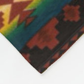 ROTER Diamant-aztekischer Druck Fleecedecke (Ecke)