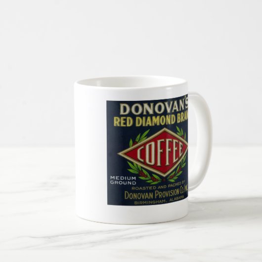 ROTER DIAMANT KAFFEETASSE (VorderseiteRechts)