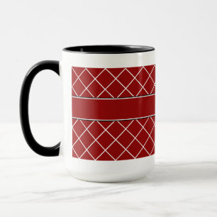 Roter Diamant-mit Monogramm Männer Tasse