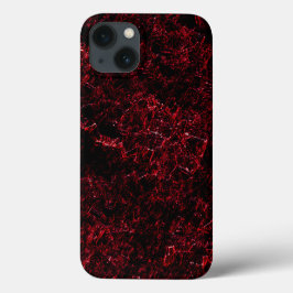 Roter, dicker Schwamm auf dunkelrotem Hintergrund Case-Mate iPhone Hülle