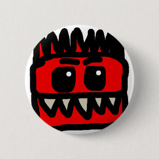 Roter Dinosaurier Merch Button