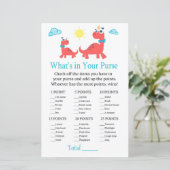 Roter Dinosaurier Was ist in deinem Handyspiel Bab (Stehend Vorderseite)