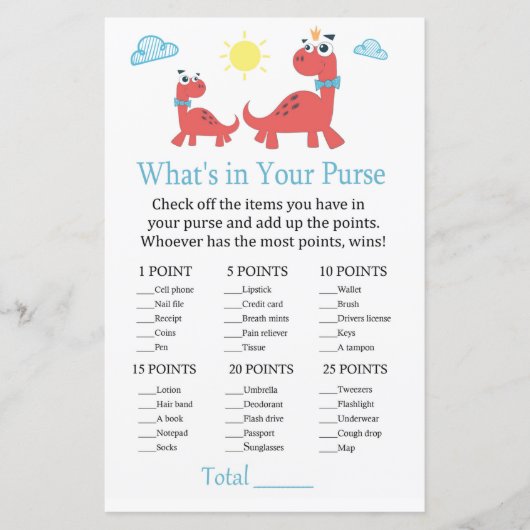 Roter Dinosaurier Was ist in deinem Handyspiel Bab (Vorderseite)