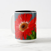Roter Disy Zweifarbige Tasse (Vorderseite Links)