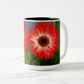 Roter Disy Zweifarbige Tasse (VorderseiteRechts)