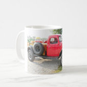 Roter Dodge-Power-Lastwagen Kaffeetasse (Vorderseite Links)