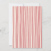 Roter Doodle Nussknacker Weihnachtsfeier Einladung (Rückseite)