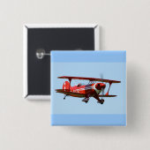 Roter Doppeldecker Button (Vorne & Hinten)