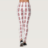 Roter Doppeldecker Leggings (Rückseite)