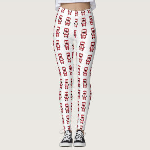 Roter Doppeldecker Leggings
