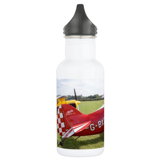 Roter Doppeldecker Trinkflasche (Links)