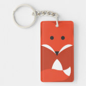Roter doppelseitiger Schlüsselanhänger Fox (Vorderseite)