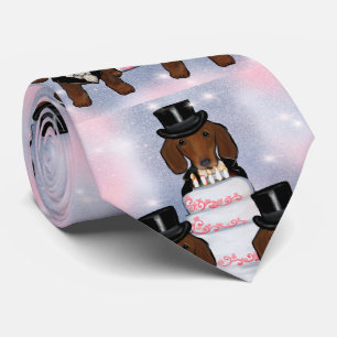 Roter Doxie Grooming Krawatte