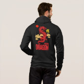 Roter Drache 2024 Hoodie (Schwarz voll)