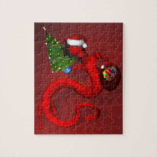 Roter Drache 8x10 Puzzle (Vertikal)
