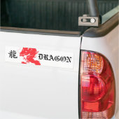 Roter Drache-asiatischer Buchstabe-Autoaufkleber Autoaufkleber (Auf Lkw)