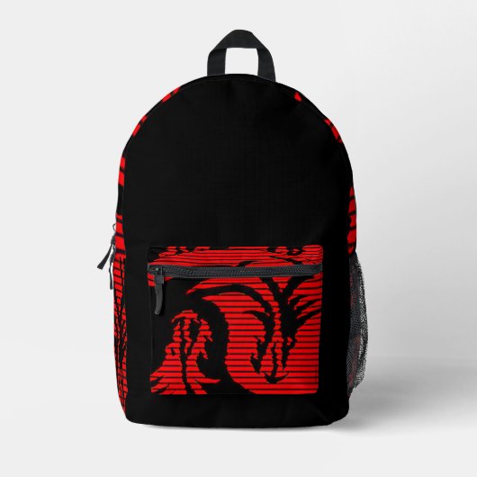 Roter Drache Bedruckter Rucksack (Vorderseite)