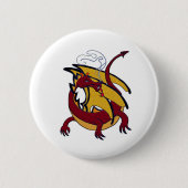 Roter Drache Button (Vorderseite)