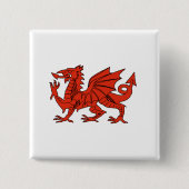 Roter Drache Button (Vorderseite)