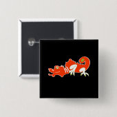 Roter Drache Button (Vorne & Hinten)