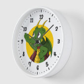 Roter Drache Cartoon rund um die Uhr (Winkel)