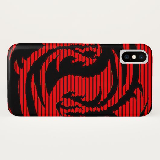 Roter Drache Case-Mate iPhone Hülle (Rückseite (Horizontal))