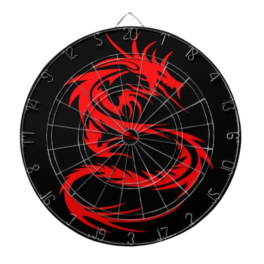 Roter Drache Dartscheibe (vorne)