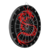 Roter Drache Dartscheibe (Vorderseite Links)