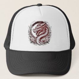 Roter Drache der Weisheit Truckerkappe
