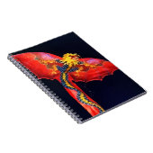 Roter Drache-Drachen Notizblock (Rechte Seite)
