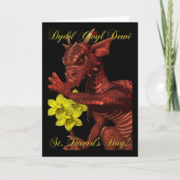 Roter Drache Dydd Gwyl Dewi St. Davids Tages