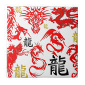 ROTER DRACHE FLIESE (Vorderseite)