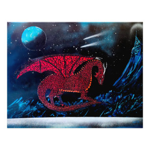 Roter Drache Fotodruck