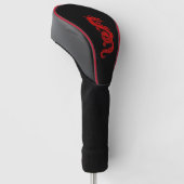 Roter Drache Golf Headcover (angewinkelt)